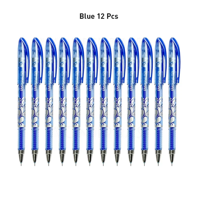 6 Bolígrafos De Gel Borrable De 0,5 Mm, Bolígrafos Tinta Borrable Con Tinta Negra, Bolígrafo Borrable De Dibujos Animados Para, Regalo Escolar, Suministros De Oficina