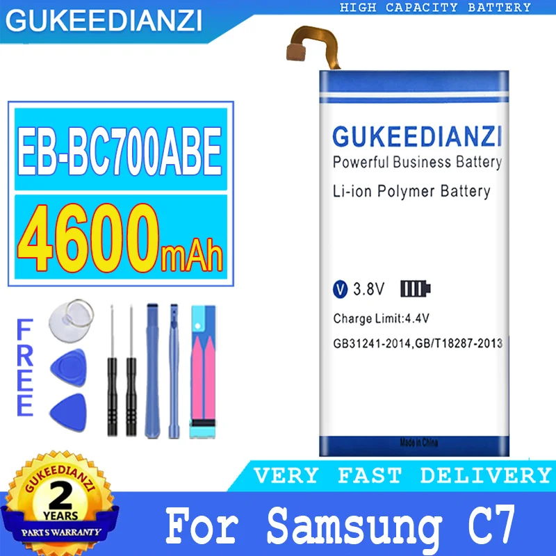Batteria 4600Mah Per Samsung Galaxy C7 C 7 Sm-C7010 Duos C7018 C7 Pro Duos Sm-C701F/Ds Td-Lte Sm-C7000 Batterie Per Telefoni Cellulari