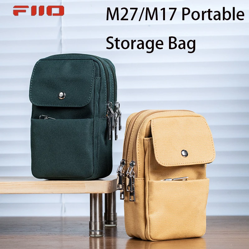 오리지널 FiiO NEST-EDC M27 M17 HiFi 무손실 음악 플레이어용 휴대용 보관 가방 범용 EDC 디지털 휴대 케이스 멀티 컬러