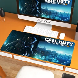 Call Of Duty – grand tapis de souris 100x50cm pour ordinateur de jeu, antidérapant, en caoutchouc naturel, avec bord de verrouillage 