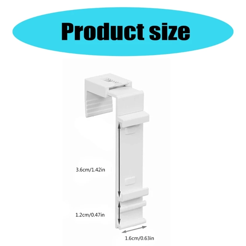 Roller Blinds Fixing Bracket No Drilling Replacement Parts for Window Shade Roller Curtain Rod Holder Adjustable Clamp