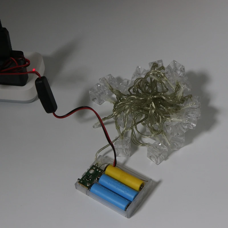 Type-C AA Battery Eliminator Cable - Digital Display 1.5V-12V For LED Lights & Toys