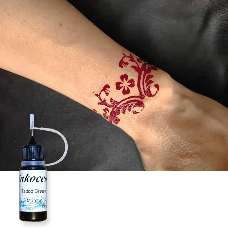 10ml henna juice tattoo cream tattoo tattoos paste waterproof long-lasting non-reflective semi-permanent tatto o liquid