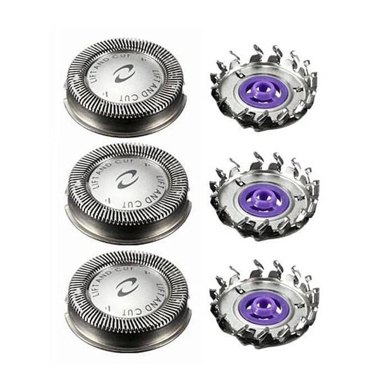 3 Pcs Replacement Shaver Head For  Norelco HQ3 HQ4 HQ55 HQ56 HQ6900 HQ6868 HQ5812 HQ6874 Razor Blade 4