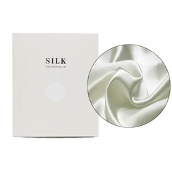 Luxurious 100% Pure Silk Pillowcase with Hidden Zipper - Soft & Breathable, Promotes Healthy Hair & Skin - 40×60cm (WHITE)