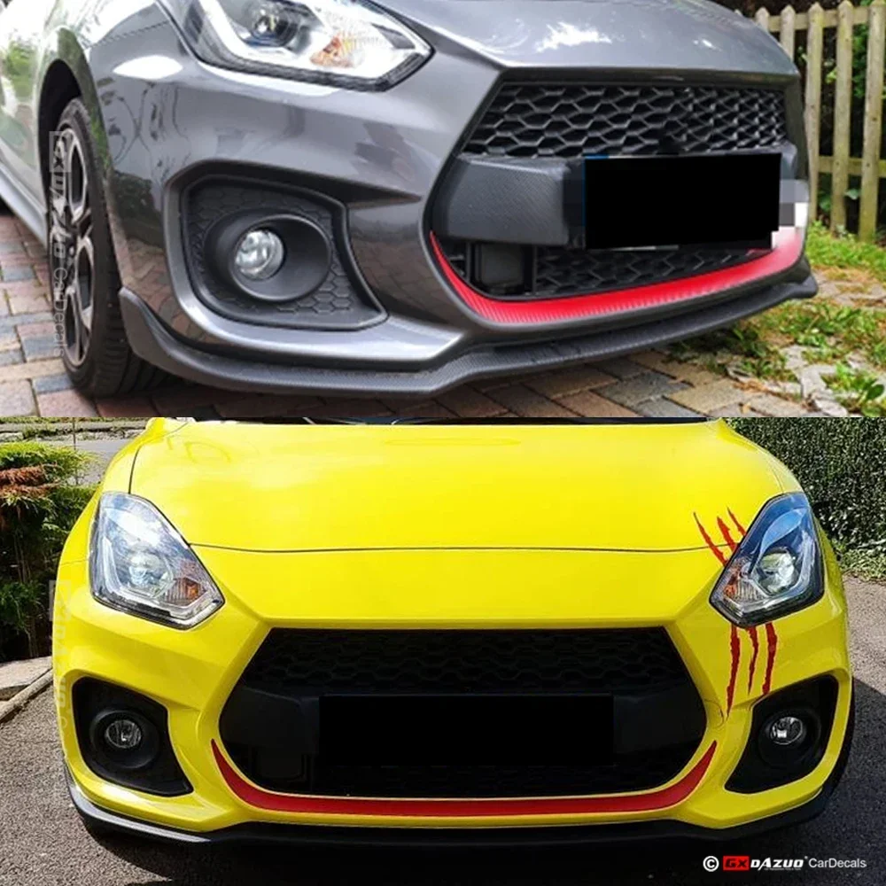 Jeu D'emblèmes 3D Pour Suzuki Swift - Lot De 4 Pièces, En ABS, Autocollants Noirs | Remplacement Logo Avant/arrière, Grille, Capot, Personnalisation