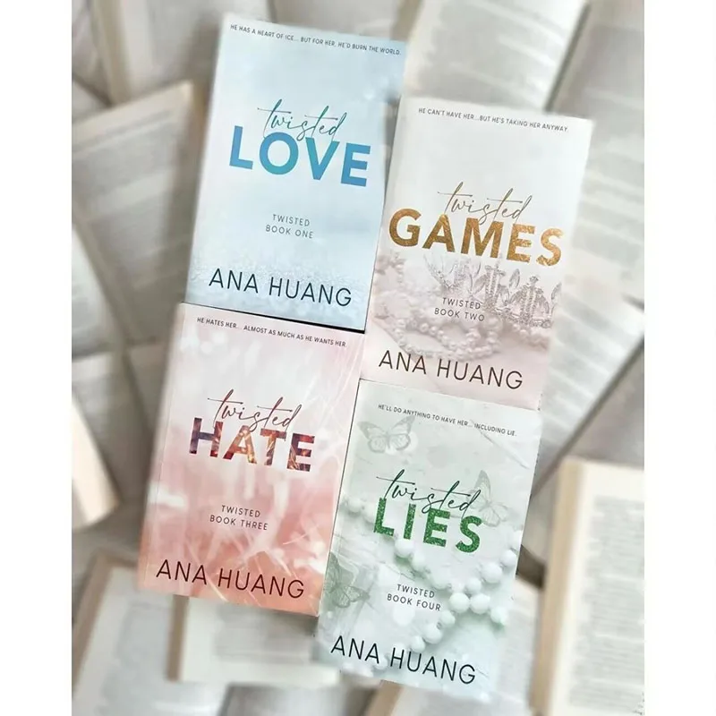 4 Libri Di Libri Di Fiction In Inglese Twisted Love/Games/ Hate/Lies Libri Di Fiabe Per Adolescenti Per Leggere Libri