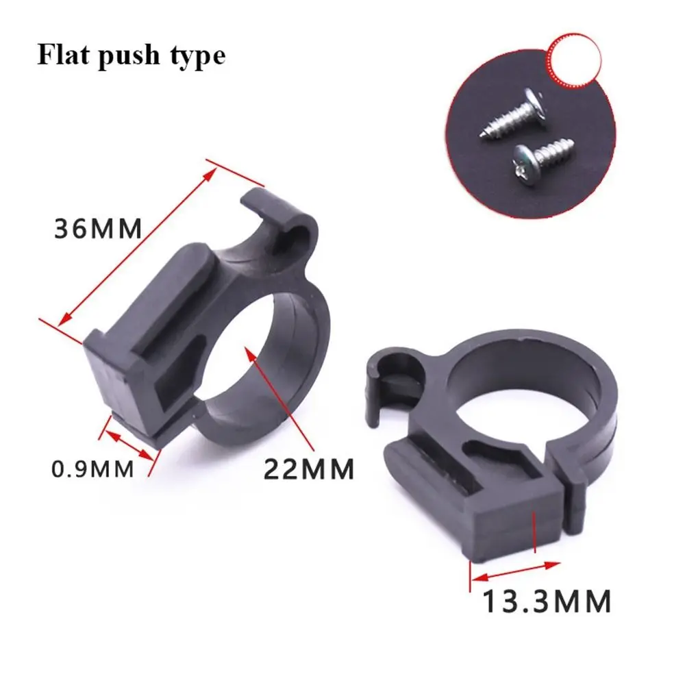 1pair High Quality Black Plastic Instrument Clip Plastic 3 Styles Fixing Clip Lamp Head Assembly Electric Bicycle Accessories