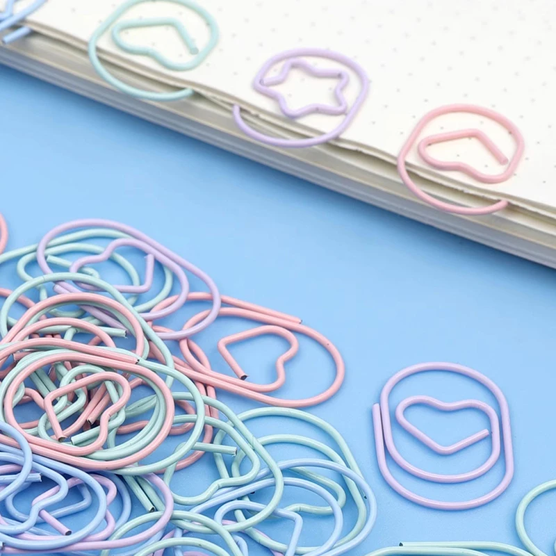 Colorful Loop Pins Creative Stationery Bookmark Set 20pcs