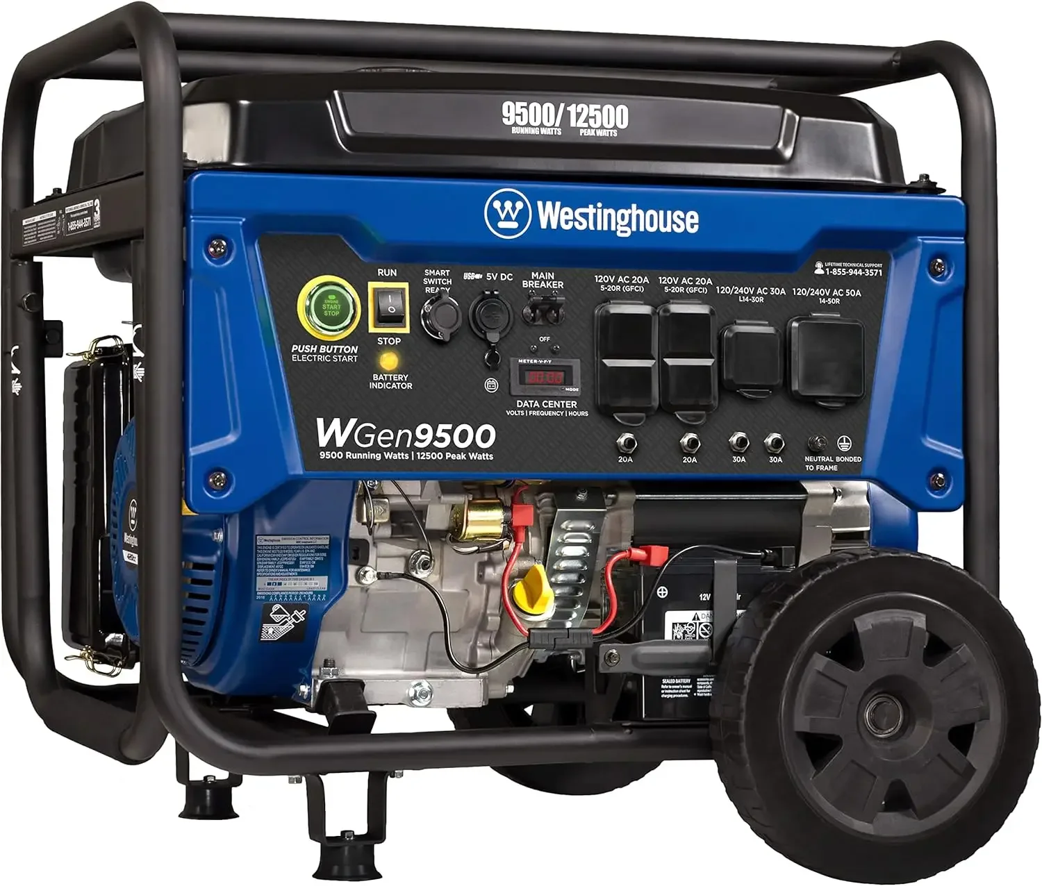 Description Picture 2 of itemOutdoor Power Equipment 12500 Peak Watt Home Backup Portable Generator, Remote Electric Start with Auto Choke