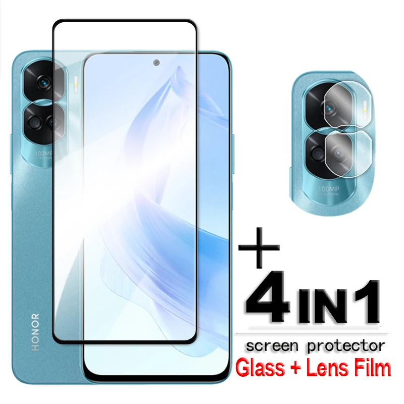 Per Honor 90 Lite Glass Honor 90 Lite Vetro Temperato 2.5D Full Cover Glue Hd Screen Protector Per Honor 90 Lite 5G Film 6.7 Pollici
