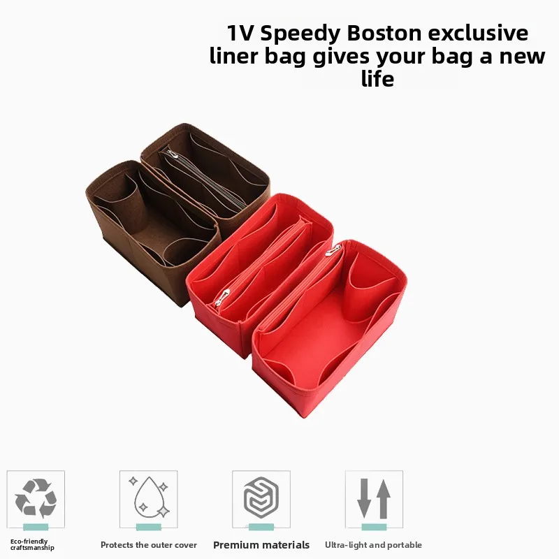 Boston LV Speedy 25 30 35 a Bag Inner Storage Pillow Bag Medium Bag Storage Organizer Pure Color Cubic Structure for Ev...