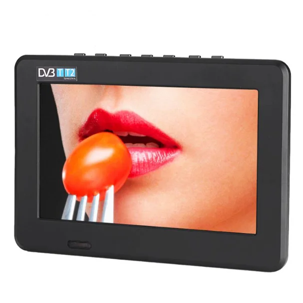Small Portable TV 7 Inch Mini TV 1500 MAh Battery DVB-T2 / ISDB-T / ATSC Digital Television