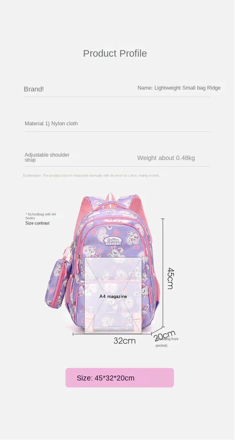 Grundschule Mittelschule Federmäppchen Große Kapazität Rucksack Für Mädchen High School Rucksack Kinder Geschenke 2026 Im Angebot – Detail 10