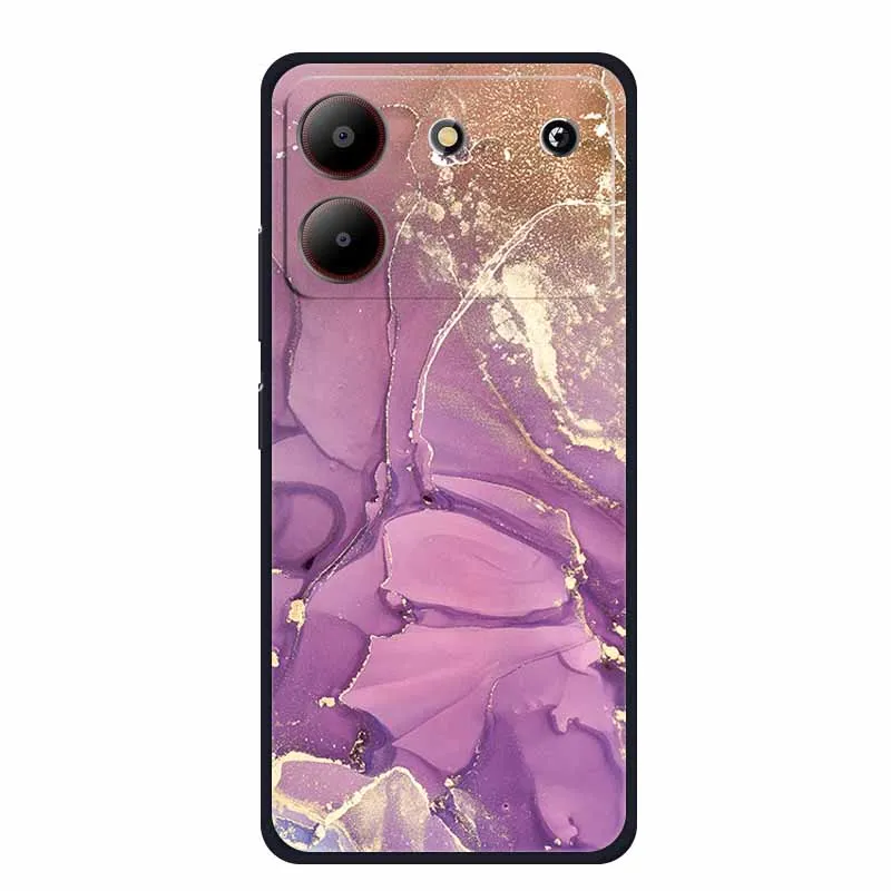 Marble TPU Soft Silicone Back Cover - Colorful Phone Case