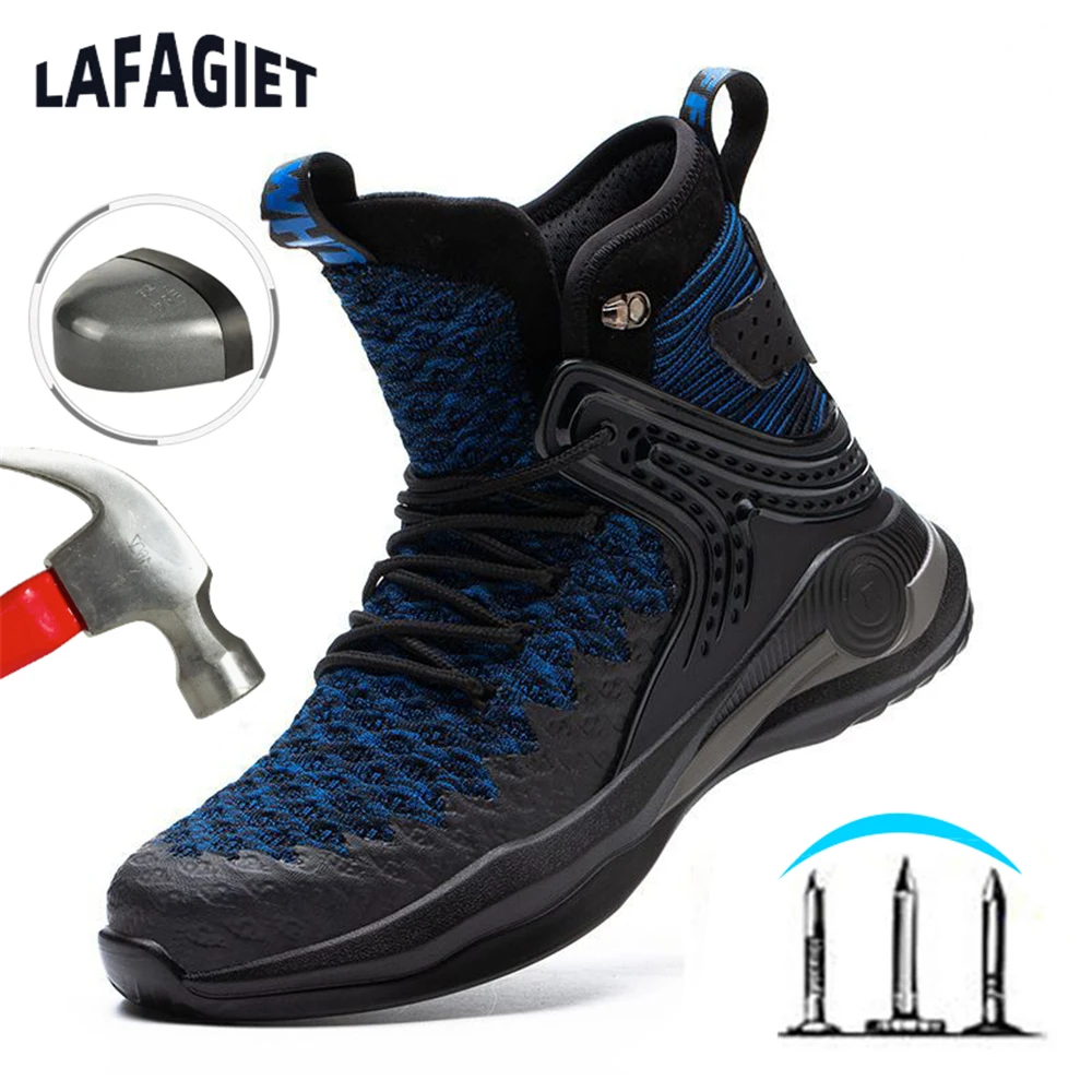 

2022 Work Sneakers Men Indestructible Shoes Work Safety Shoes With Steel Toe Cap Puncture-Proof Male Security Protective Shoes