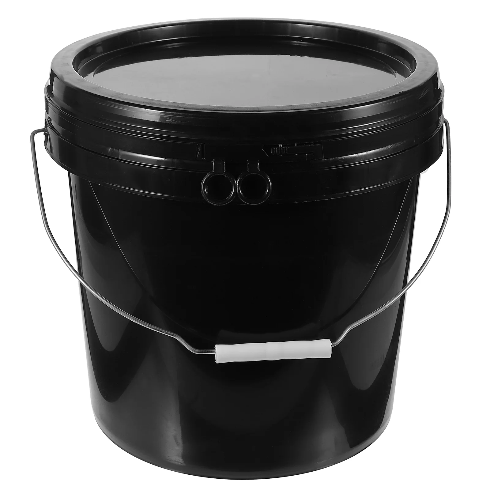 

10 Liter White Abs Bucket 10L with Lid Engine Oil Paint Empty Hdpe Hand-held Pigment