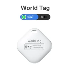 Compact Smart Bluetooth Tracker for Keys, Children, Pets, and Cars (White)