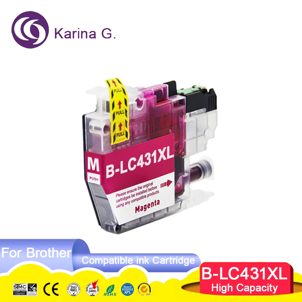 High capacity LC431XL 431XL LC431 Compatible Ink Cartridge For  DCP-J1050DW,DCP-