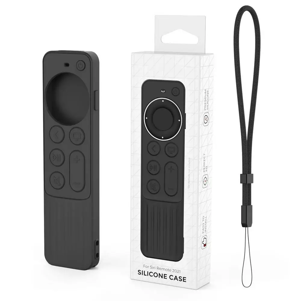 Description Picture 2 of itemSilicone Protective Case Durable Cover For Apples TV Dustproof Generation 4K SiriRemote Control Shockproof Shell Skin Sleeves