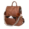 Women Backpack Purse PU Leather Anti-theft Casual Shoulder Bag Fashion Ladies Satchel Bags 3