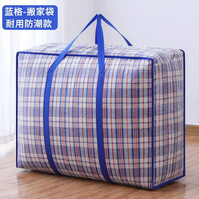 Large Capacity Woven Bag Thickened Luggage Packing Bag Waterproof Quilt  Clothing Storage Bag Multifunctional Portable Moving bag - AliExpress
