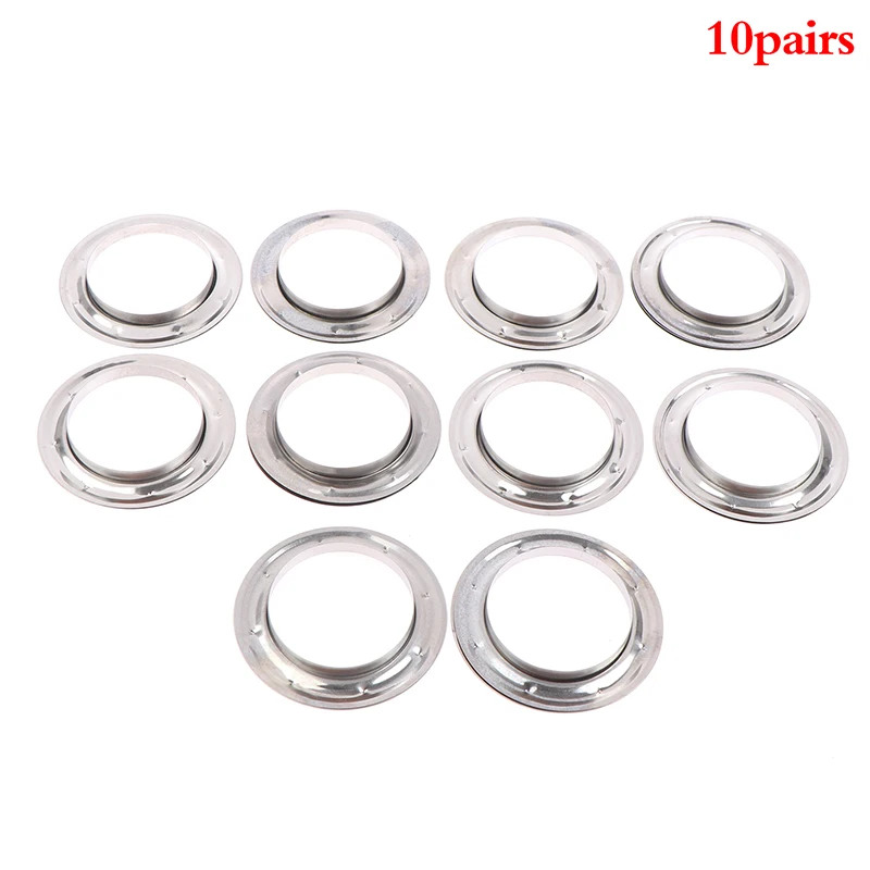 

10 PCS 4cm Inner Diameter Round Hole Silver Curtain Ring Curtain Accessories for Home Hotel Bathroom