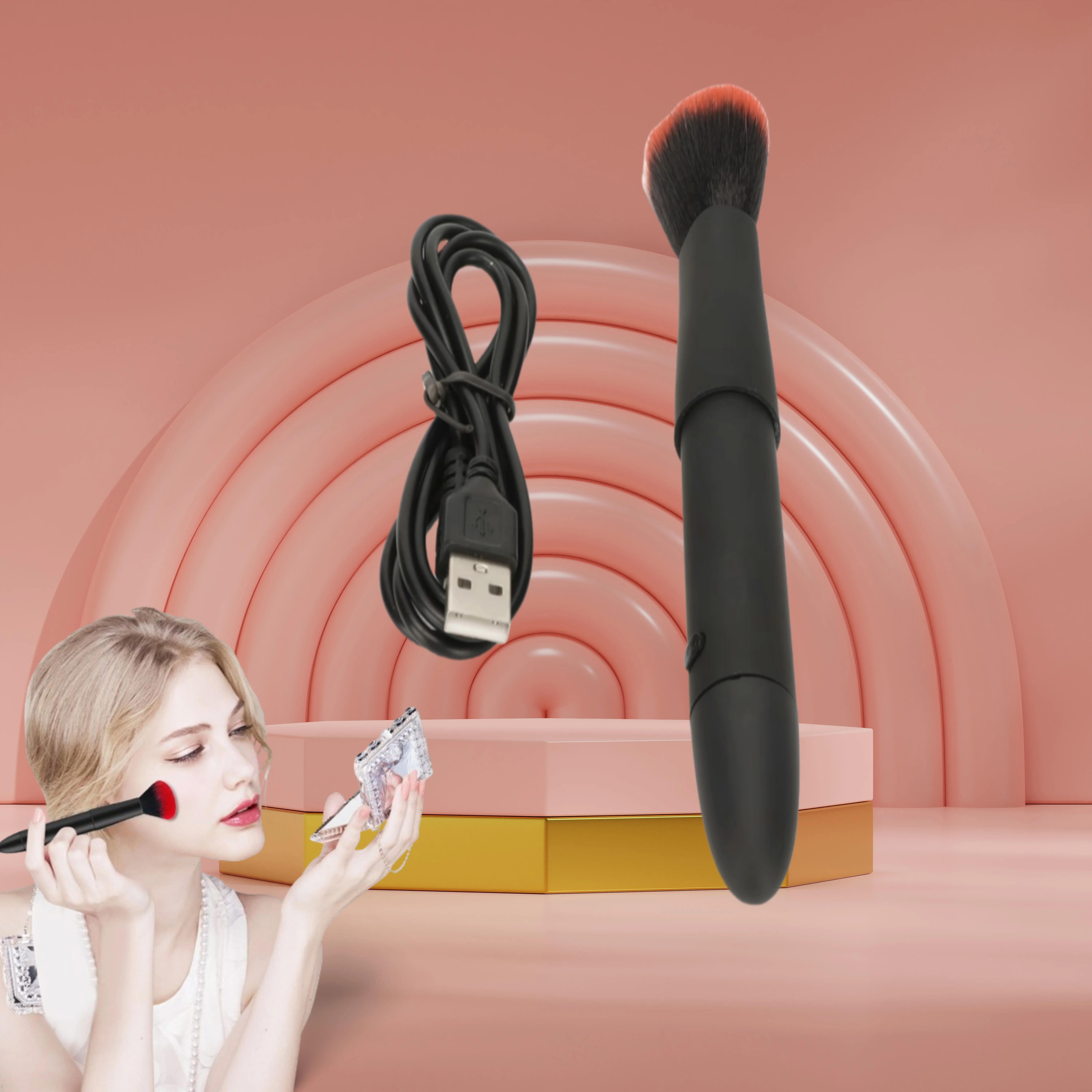 Electric Loose Powder Brush Rechargeable