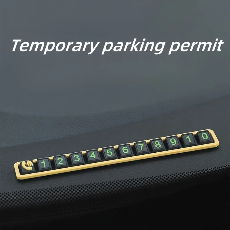 Universal High-Temp Resistant Temporary Car Parking Phone Number Plate Ornament