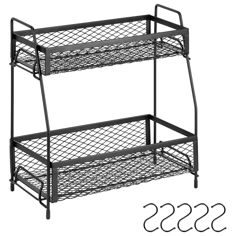 

Spice Rack Kitchen Cabinet Organizer - Bathroom Organizer Countertop Organizer Holder - Kitchen Seasoning Rack