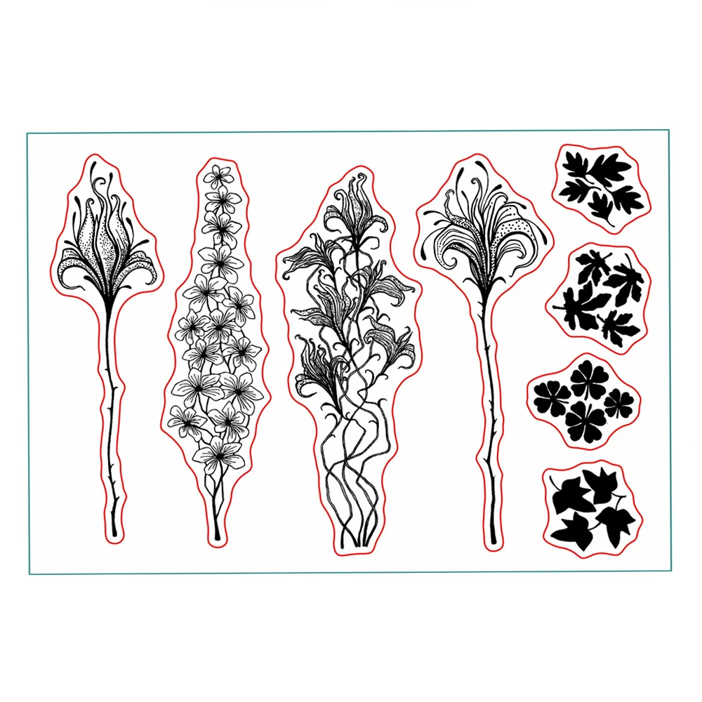 Plants Bird Fairy Transparent Stamps Seal for DIY Scrapbooking Card Clear Rubber Stamps Making Photo Album Handmade Crafts