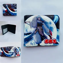 

Cartoon Anime Inuyasha Higurashi Kagome Kikyo Wallet Fashion PU Leather Purse Cosplay Short Wallets Gift