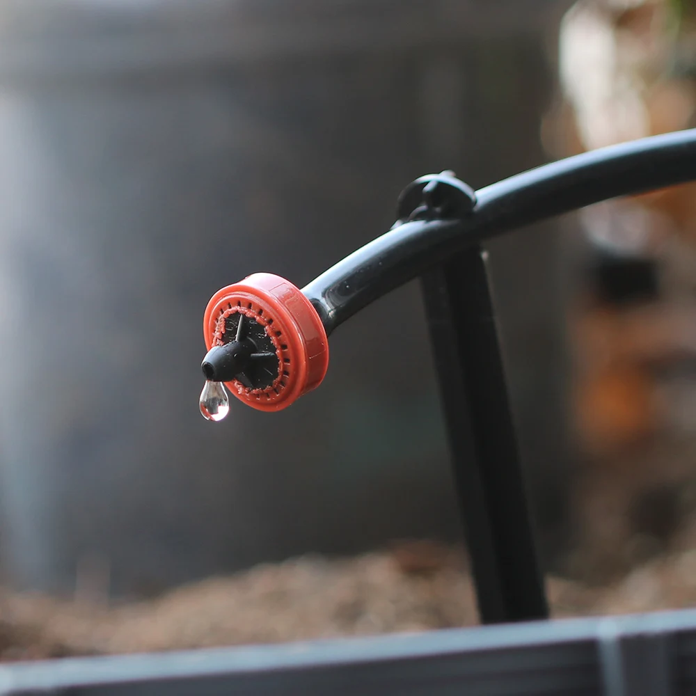 2L 4L 8L/H Pressure Compensation Dripper 4/7mm Hose Puncher Agricultural Garden Lawn Irrigation System Steady Flow 50/100PCS drip irrigation dripper
