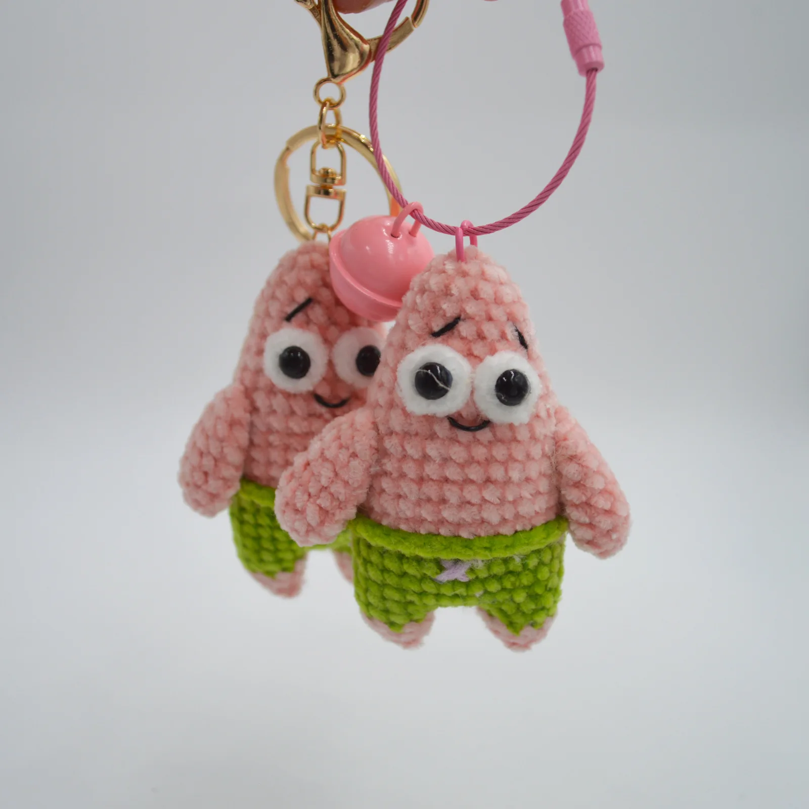 Knitting Supplies Knitting Material Weaving Tools Knitting Craft Supplies Handmade CartoonCute Hand Woven Sponge Doll Weaver Velvet Crochted Small Pendant Starfish Key Chain Creative Car Bag Decoration