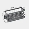 Kitchen Sink Drain Rack Organizer ABS Plastic Self-draining Sink Shelf Soap Sponge Holder Dishcloth Towel Rack filter basket 2