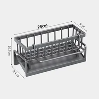 Kitchen Sink Drain Rack Organizer ABS Plastic Self-draining Sink Shelf Soap Sponge Holder Dishcloth Towel Rack filter basket 2
