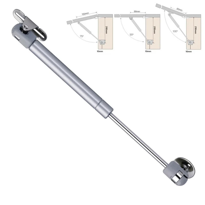 Furniture Cabinet Door Stay Soft Close Hinge Hydraulic Gas Lift Strut Support Rod Pressure 100/120/150/200N 4PCS cabinet door hinge