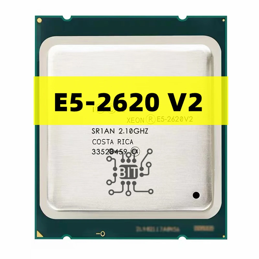 E5 2620 V2 Lga 2011 Processore Cpu 2.1Ghz 6 Core E 12 Thread 80W E5-2620 V2 Supporto Scheda Madre X79 Spedizione Gratuita