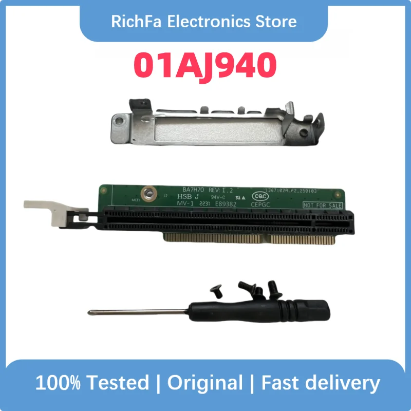 ThinkCentre M920x m720q ThinkStation P330 PCIE16 라이저 카드 01AJ940 100% 테스트 완료 빠른 배송
