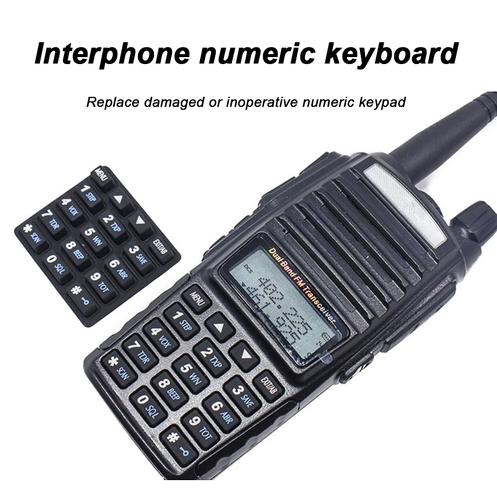2pcs Digital Keyboard Maintenance Two Way Radio Keyboard Replacement