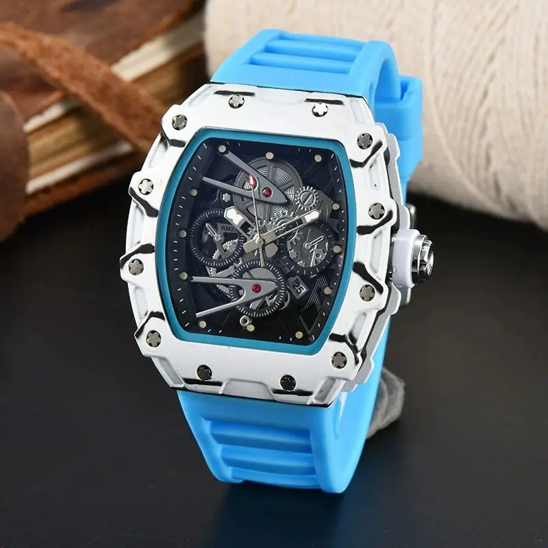 Luxury Hollow Men’s Quartz Automatic Wristwatch Male Watch for Man Mechanical Watches Luminous Transparent Sports