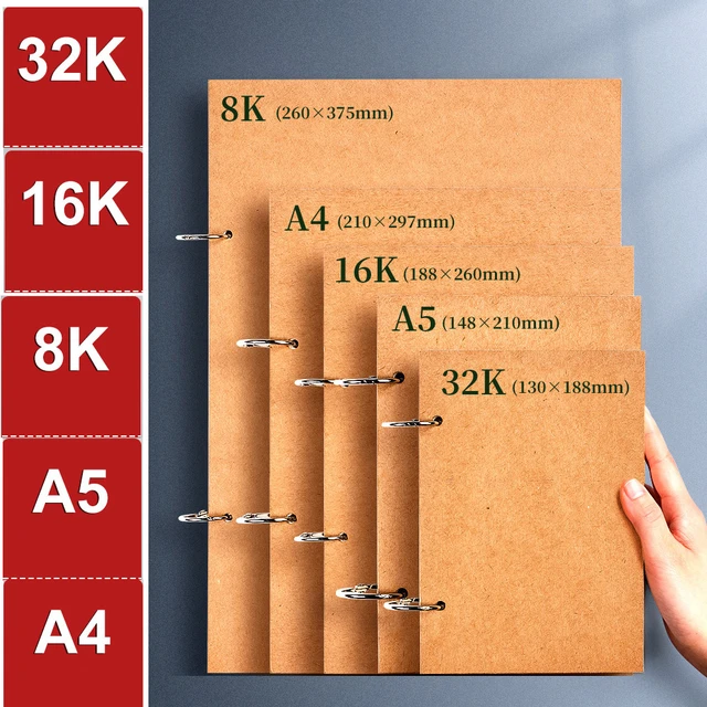 32k 16k 8k A4 A5 Thick Loose-leaf Sketch Paper Professional 160g Sketchbook  Notebook Notepad Art Pencil Drawing Supplies - Sketchbooks - AliExpress