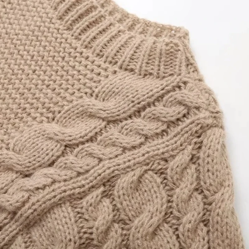 Winter Clothes Women Women's Turtleneck Long Sleeve Pink Sweater Prairie Chic Solid Vintage Sweater Oversize Pullover