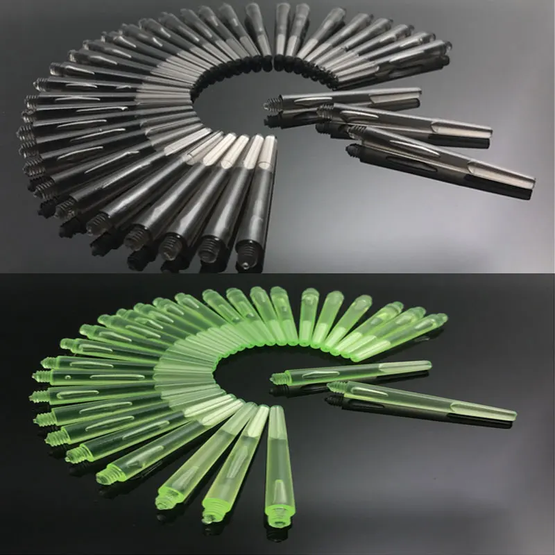 플라스틱 다트 샤프트, 4.5mm 나사 나사, 투명 다트 스템, 강철 및 소프트 다트용 스테인레스 스틸 O 링 포함, 45mm, 35mm, 12 개