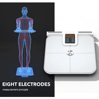 Smart Body Fat Scale for with Handle, 24 Precise Body Biological Analyzer, Digital Bathroom Weighing Bluetooth Scale 2