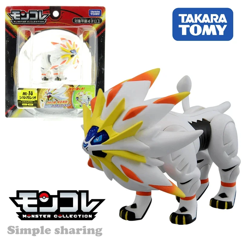 Takara Tomy Tomica Moncolle Ex Pokemon Figure Ml-14 Solgaleo Pocket Monster Solgaleo Baby Toys Funny Magic Horror Kids Doll