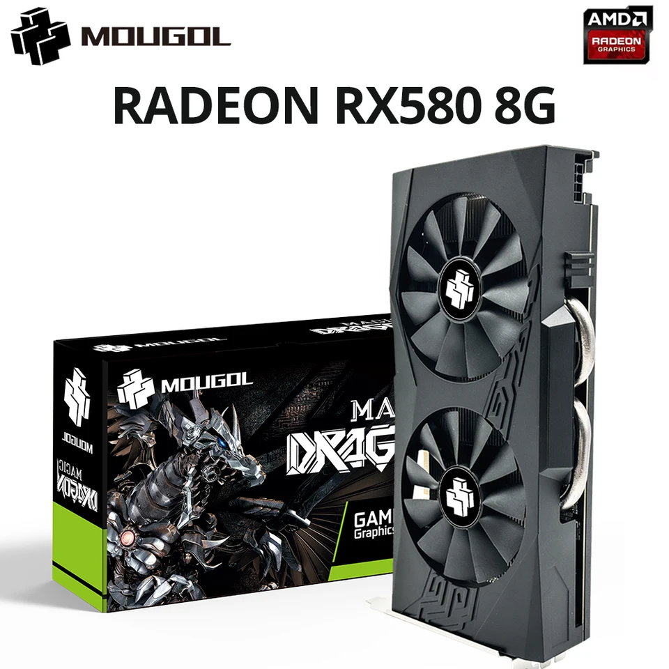 グラフィックボード・グラボ・ビデオカード MOUGOL AMD Radeon RX580 8GB Amazon | MOUGOL AMD Radeon RX580 8G 2048SP GDDR5 256ビット