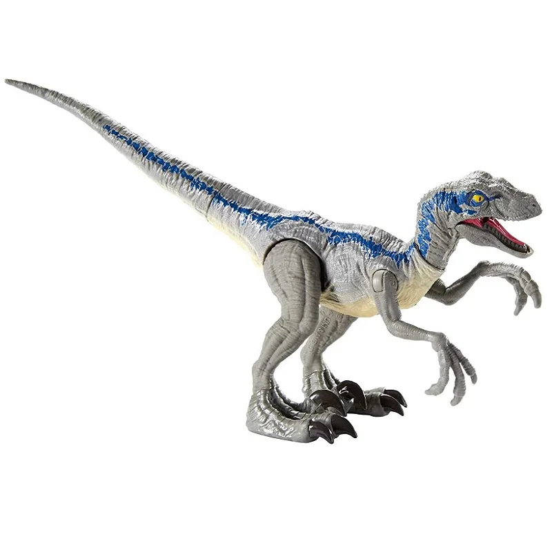 

Velociraptor, голубые динозавры, Игрушечная модель животного, подвижная фигурка с челюстью без розничной коробки