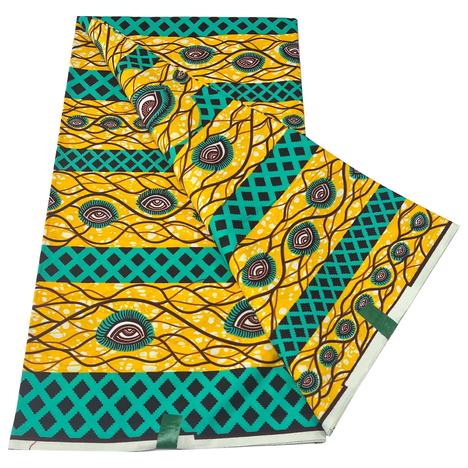 Veritable Wax Guaranteed Real wax print fabric dutch hollandais pagne africa Dress Cotton