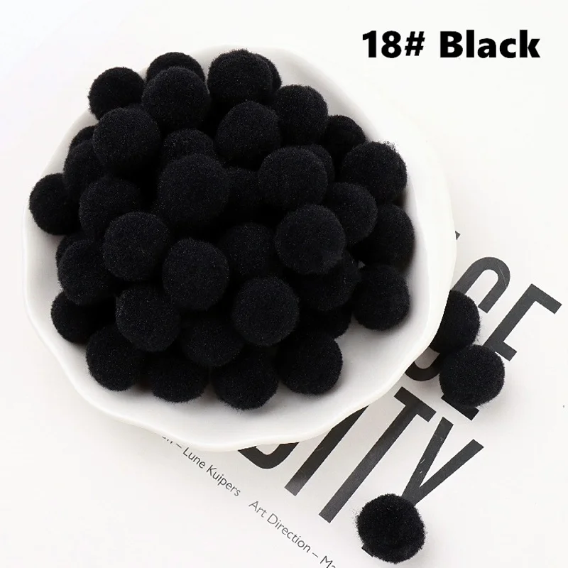 Fluffy Soft Pom Poms Plush Pompom Ball 8/10/15/20/25/30mm DIY Crafts Pompones Children's Toys Handmade DIY Sewing Craft Supplies 